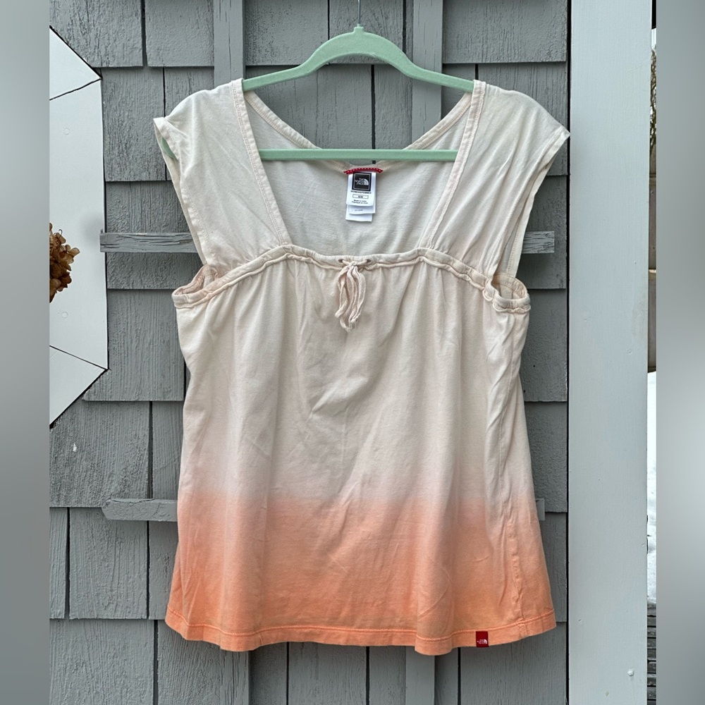 The North Face Women's Top in Cream and Orange